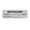 Nevs Label, Bupivacaine 'mg/mL, Exp Dt. Tm 1/2" x 1-1/2" Gray w/Black SANTW-0026 - alternate 1